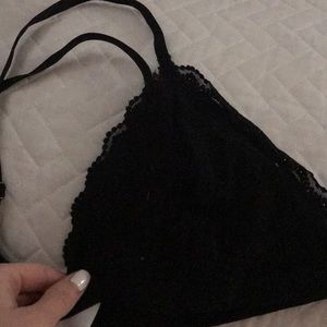 Black bralette lace